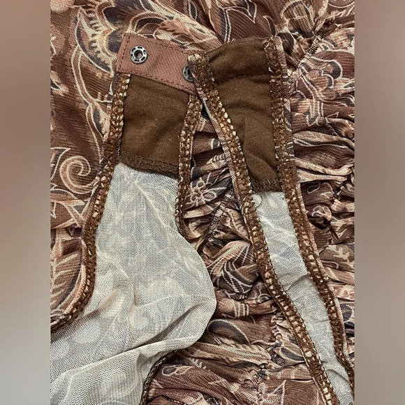 SOLD Free People Under It All Ruched Mesh Turtleneck Bodysuit NWT Small - Picture 14 of 15